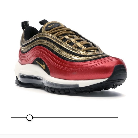 Nike Air Max 97 Red Gold Sequin (Women's) - Picture 13 of 13